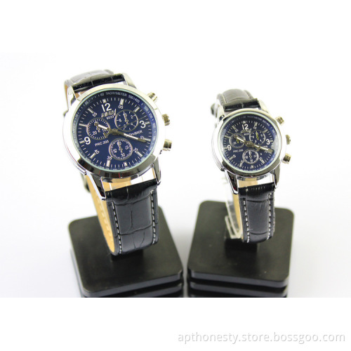 Couples Quartz Watch with Leather Strap (APT-C310-3)